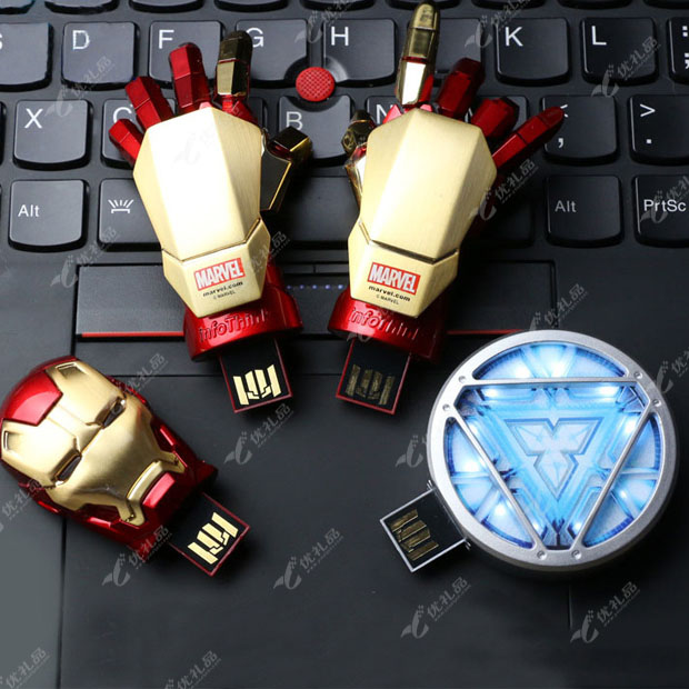 新款限量版钢铁侠/美国队长/绿巨之手/钢铁之锤系列U盘