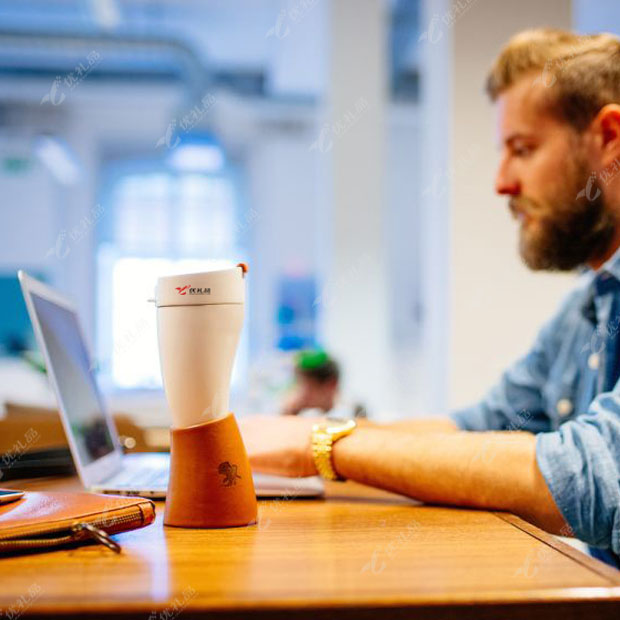 羊角杯不锈钢真空保温咖啡杯