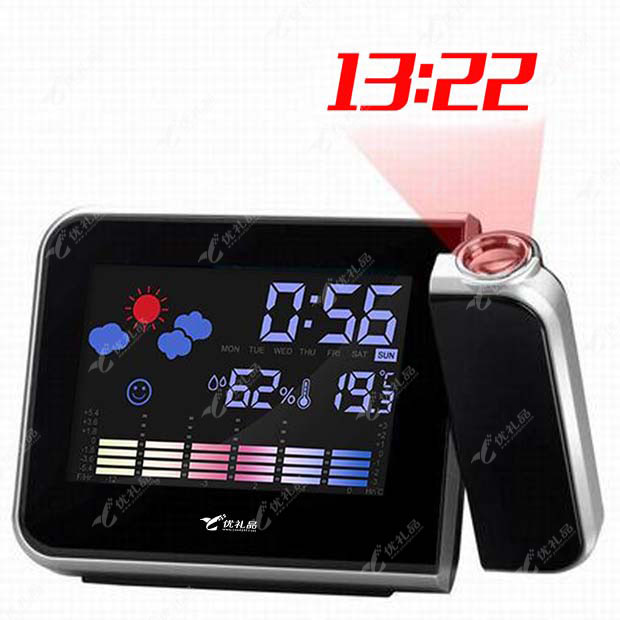 天气预报投影钟