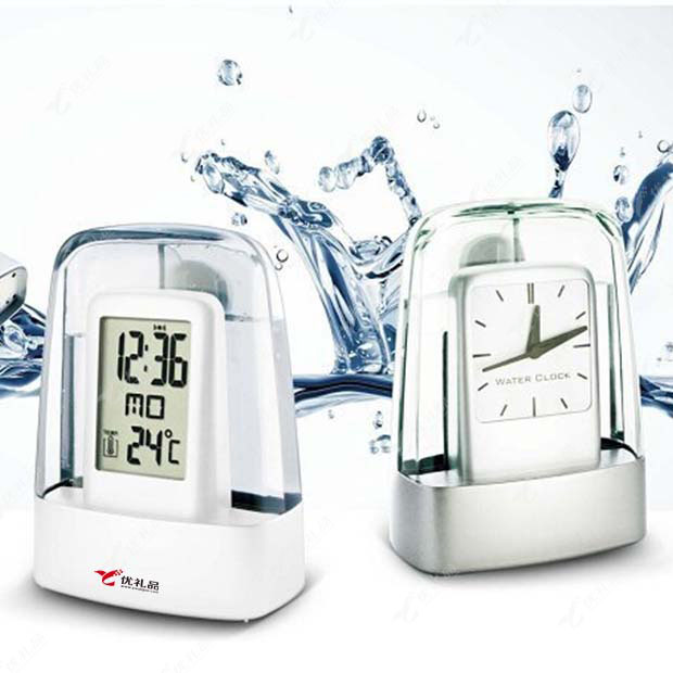创意水能钟 水动力时钟