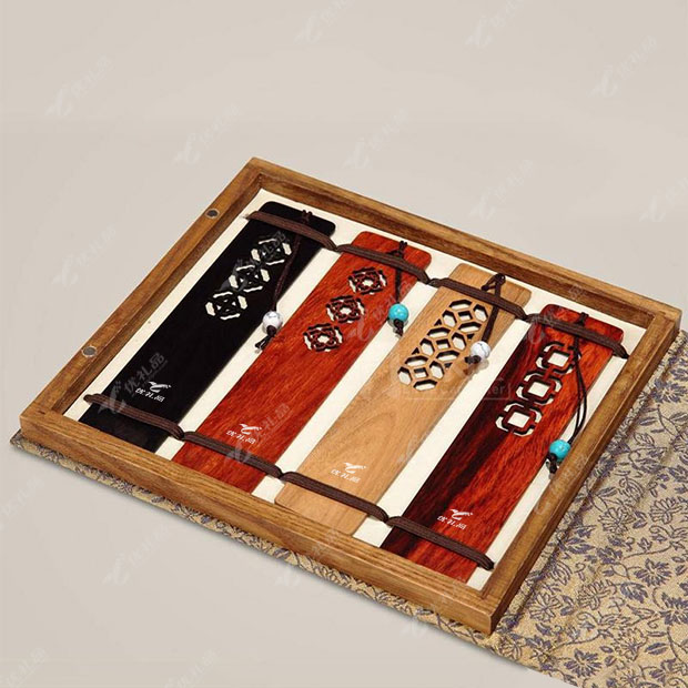 梅兰竹菊窗棂书签四件套装