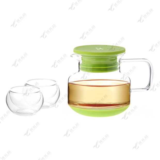 法国花色玻璃茶具