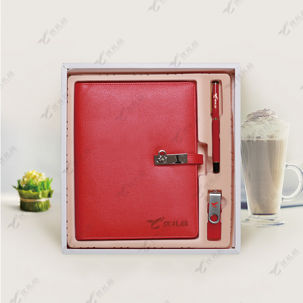 活页笔记本16gU盘签字笔套装