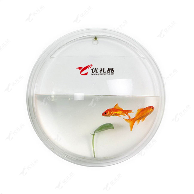 圆形壁挂式亚克力鱼缸