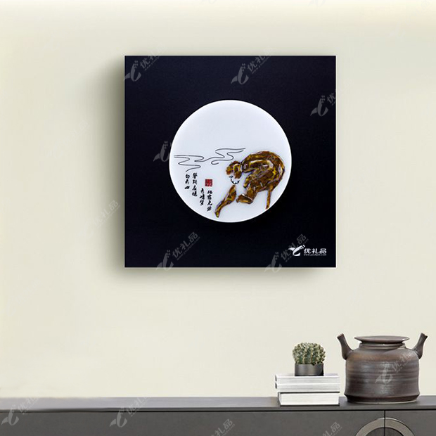 福 浮雕装饰画 树脂壁画