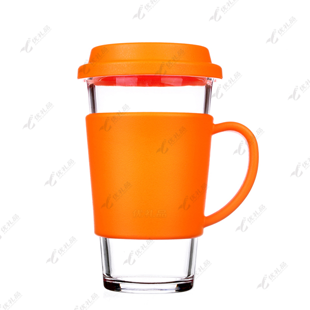 Glasslock乐扣有柄钢化玻璃水杯