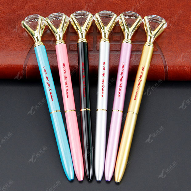 新款大钻石笔 金属水晶笔