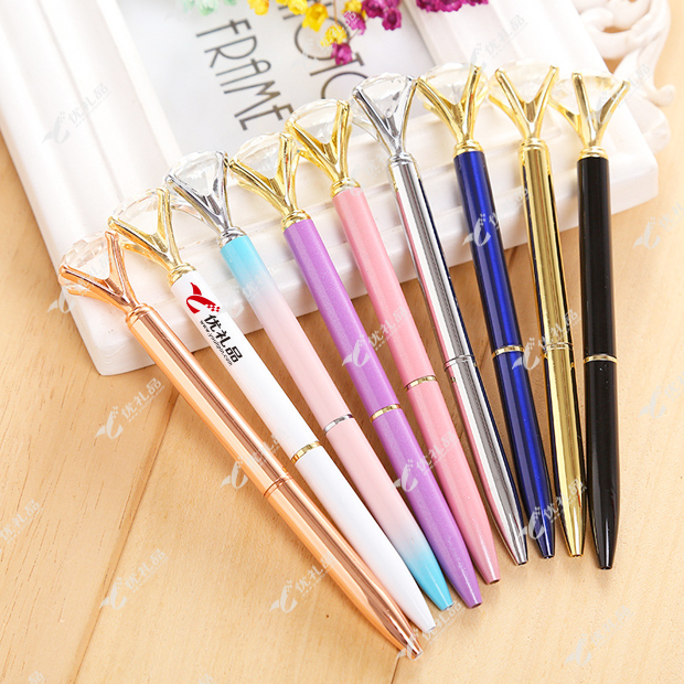 新款大钻石笔 金属水晶笔