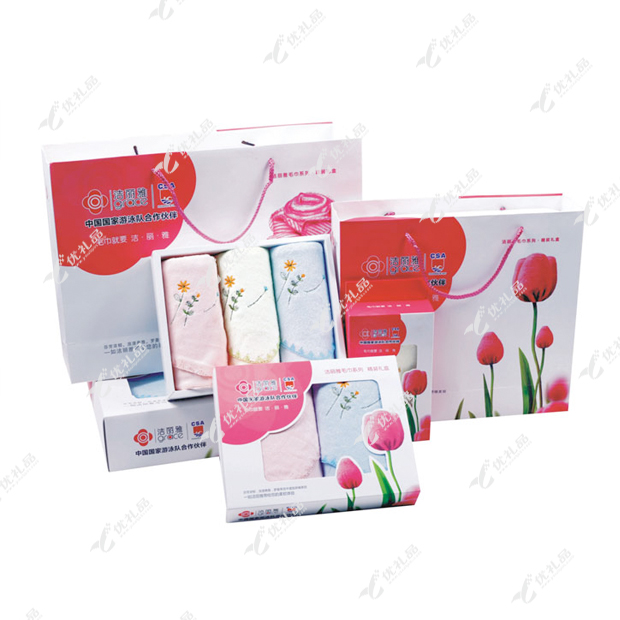 洁丽雅毛巾两条装礼盒