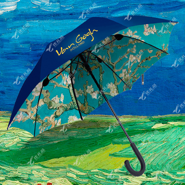 梵高油画正版授权天堂伞 双层防晒伞