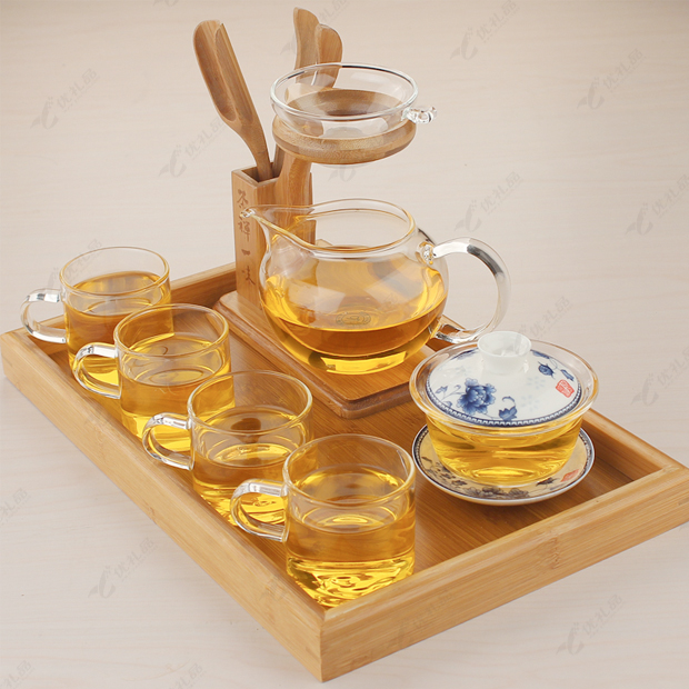 耐热大号玻璃杯 功夫茶道配件套装