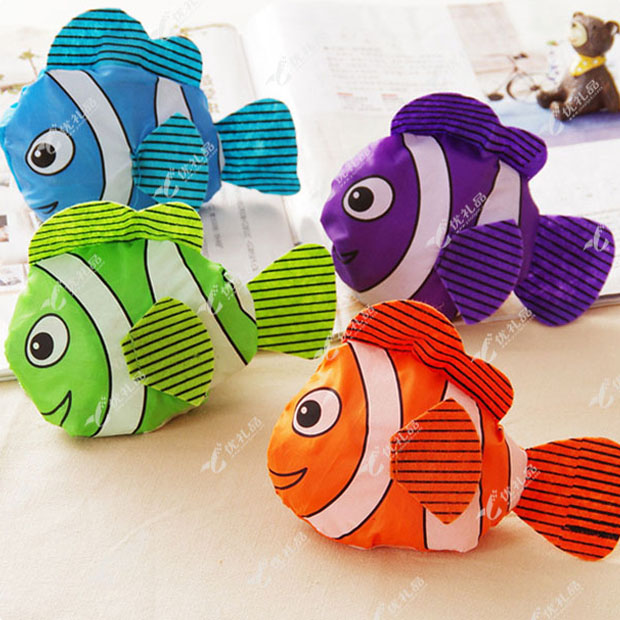 卡通折叠涤布折叠购物袋