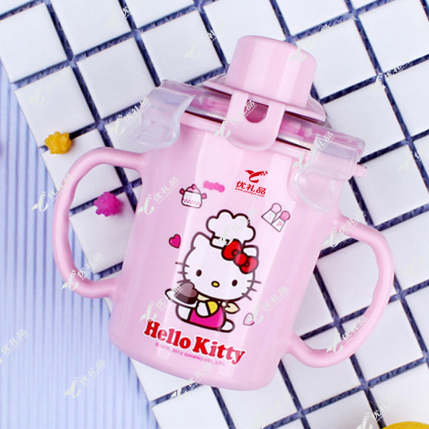 乐扣乐扣Hello Kitty不锈钢儿童吸管杯