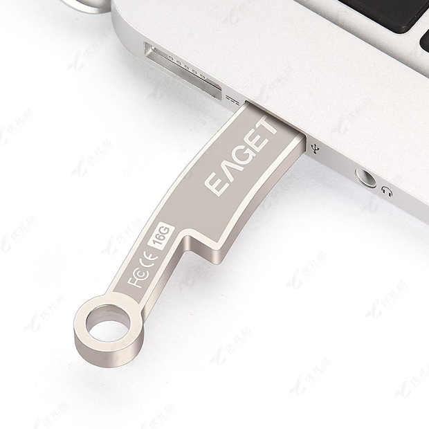 忆捷3.0春秋刀币金属U盘 16G