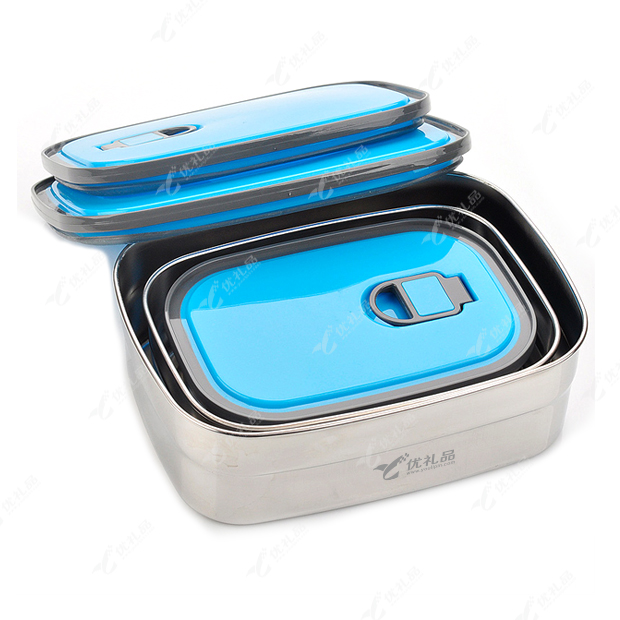 创意长方形不锈钢学生饭盒