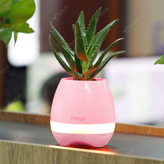 智能创意蓝牙音乐花盆音响