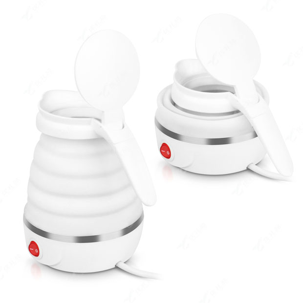 nathome/北欧欧慕 NSH0609旅行折叠不锈钢电热水壶迷你便携家用烧水壶定制