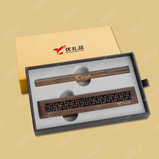 万字纹简香盒两件套