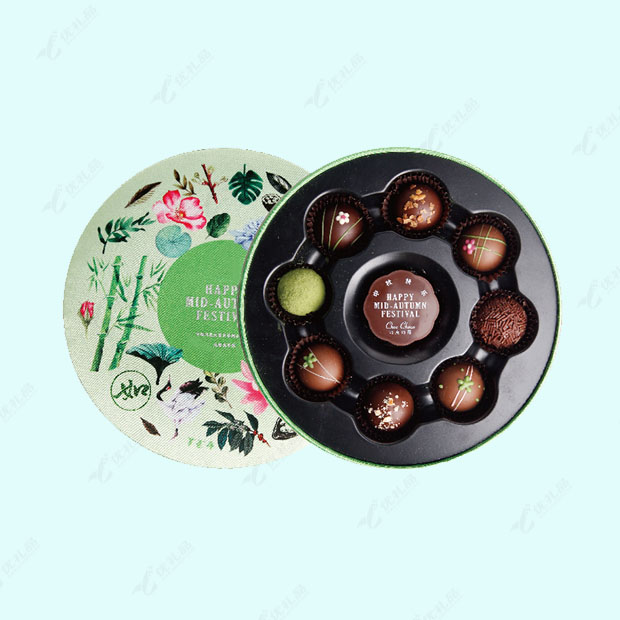 创意手工月亮饼特产夹心巧克力中秋节礼盒定制
