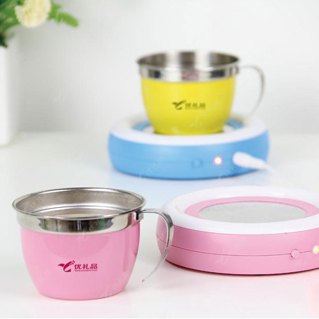 USB保温彩虹保温碟@咖啡杯