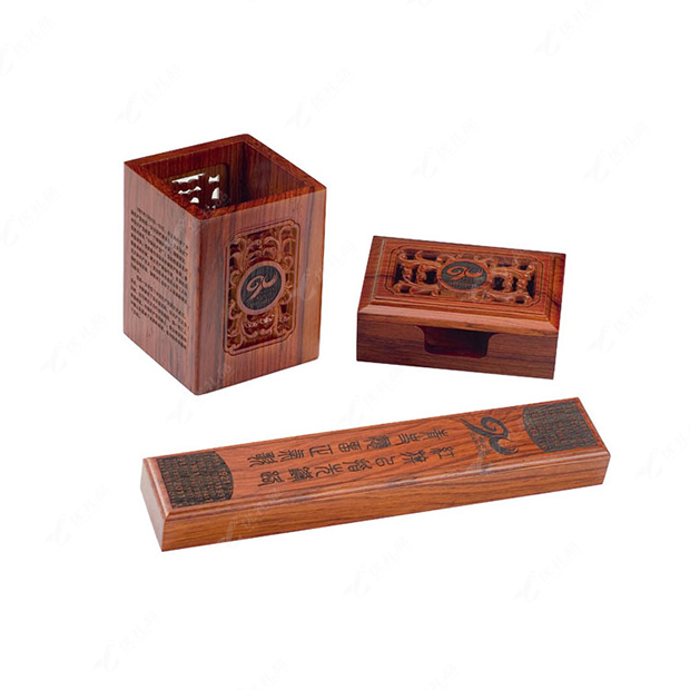 镂空笔筒三件套