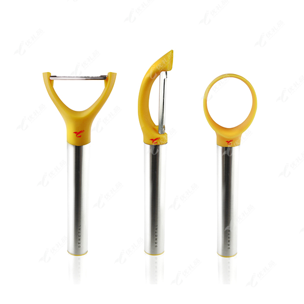 不锈钢削皮水果三件套