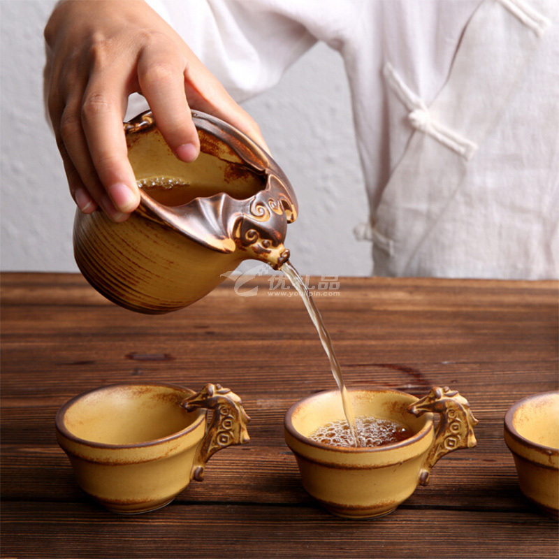 马上封侯自动功夫茶具套装