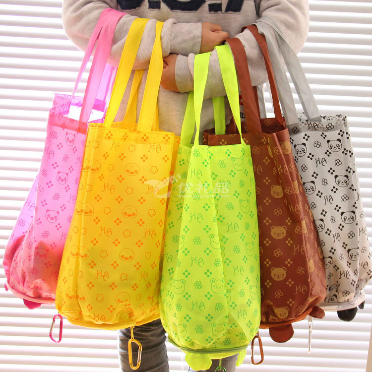 可爱卡通折叠购物袋