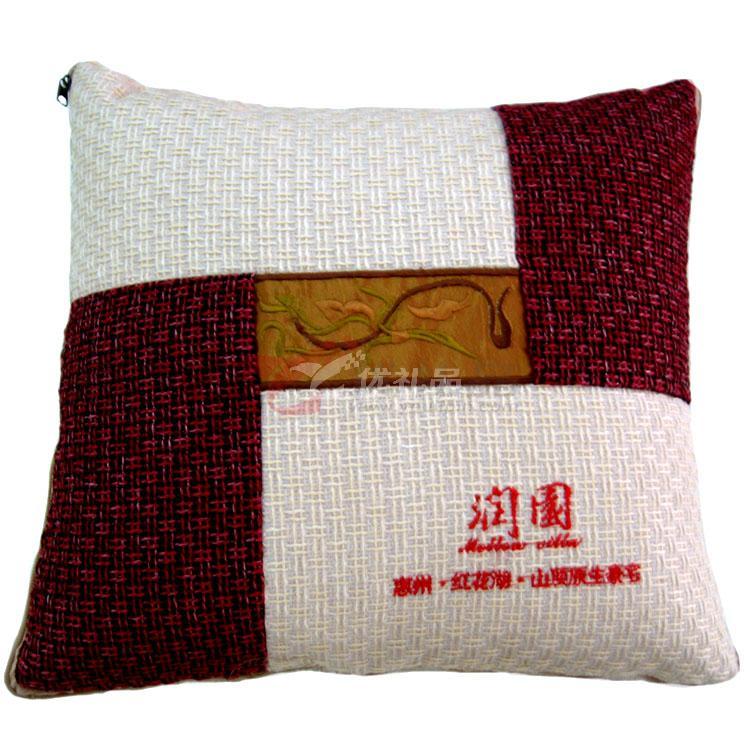 亚麻田园风抱枕被