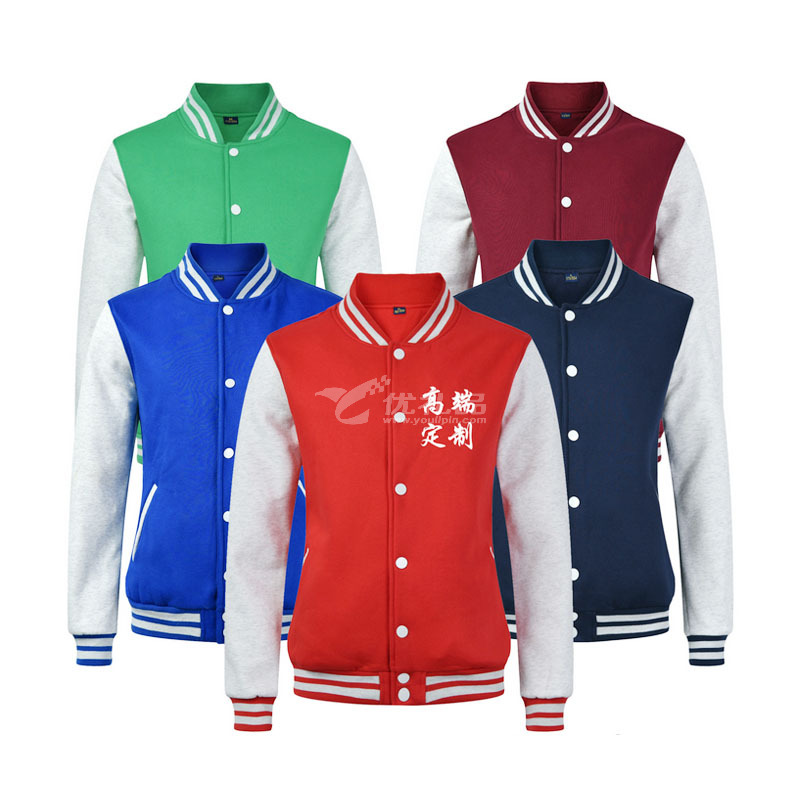 秋冬棒球服开衫定制