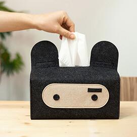 羊毛毡抽纸盒