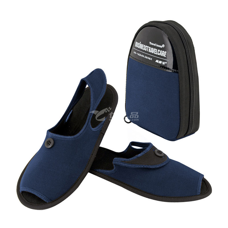 出差旅游超柔绒折叠拖鞋