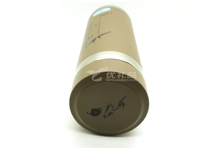 高档紫砂水杯380ml不锈钢真空保溫杯定制办公杯可印LOGO_3