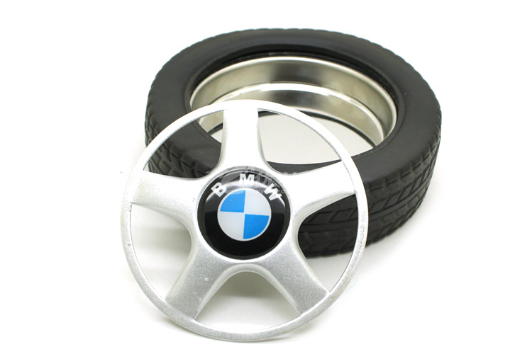 創意禮品 仿宝马轮胎烟灰缸带盖定制 _7