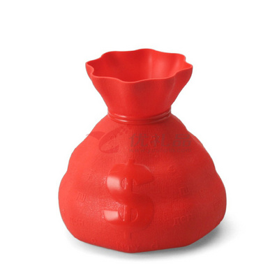 Stylor/法国花色 鸿运财神钱袋 存钱罐 福袋创意礼品