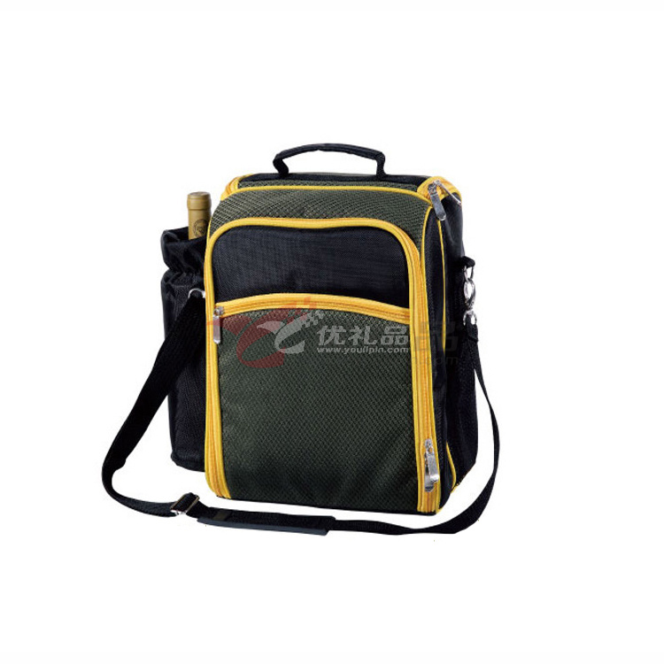 两人份牛津布双色提花提挎野餐包