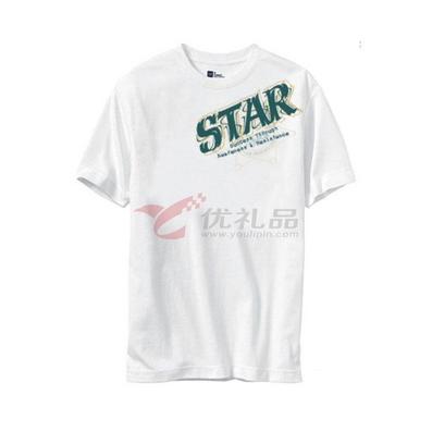 180克普梳全棉短袖圆领衫/文化衫/T恤定制 