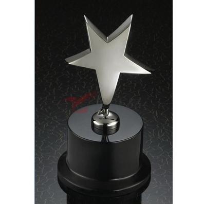 银色五角星办公室摆件