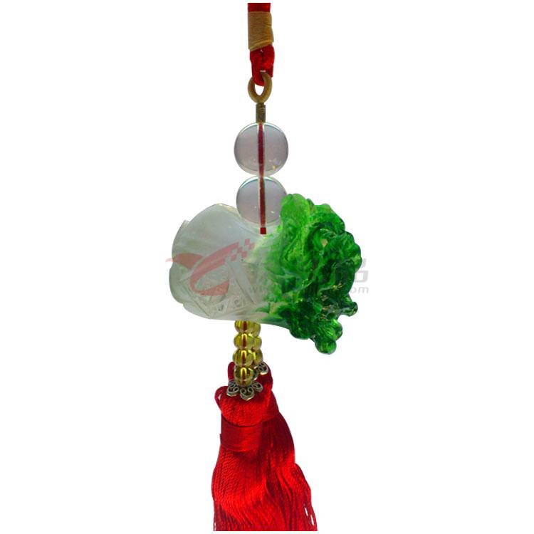 福缘琉璃 车挂件车挂饰 高档汽车内饰用品 礼品 白菜百财