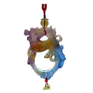 福源琉璃 车挂件车挂饰 高档汽车内饰用品 礼品 献瑞麒麟