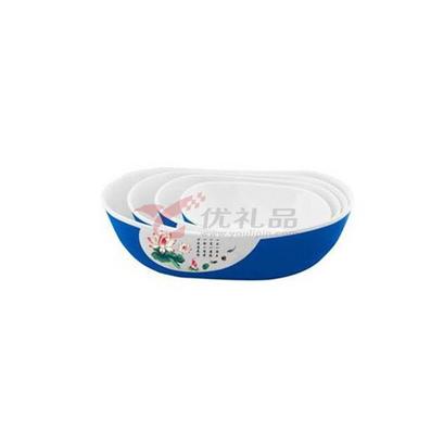 莲韵双色套碗