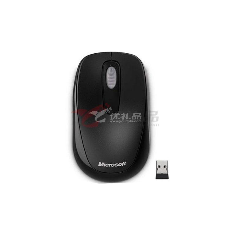 微软鼠标定制（Microsoft）无线便携鼠标1000 黑色