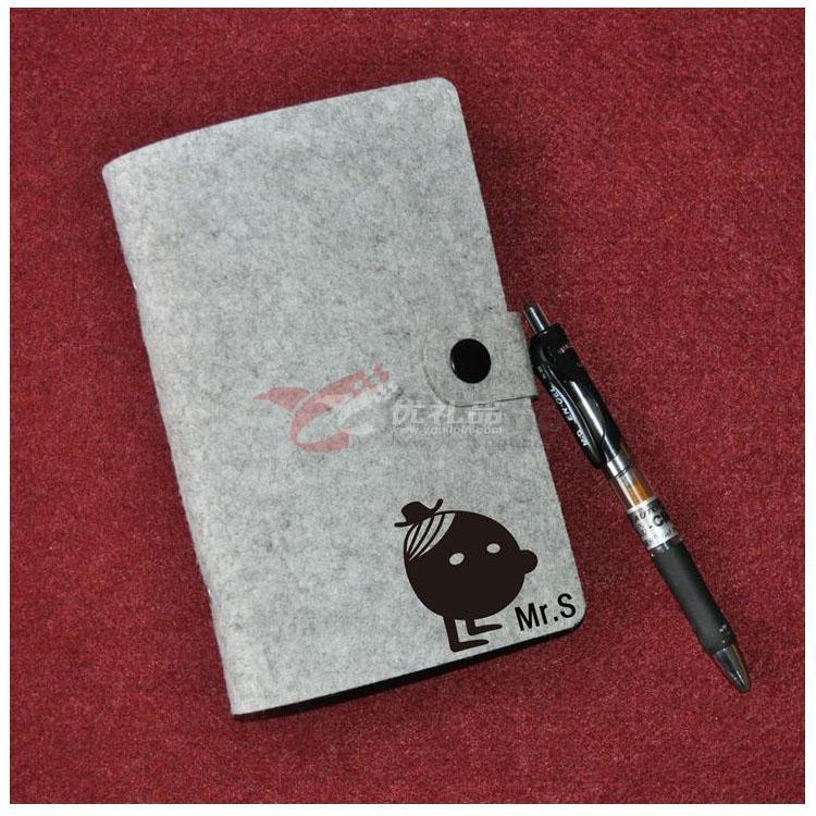 毛毡记事本 定做