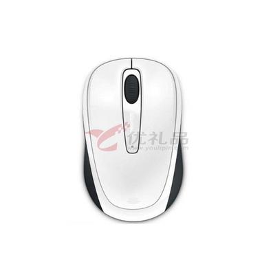 微软鼠标定制 (Microsoft) 无线蓝影便携鼠标3500 珠光白 定做