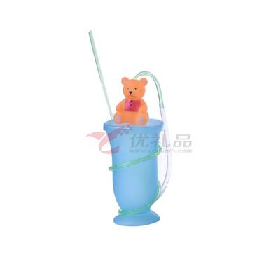 卡通吸管水杯定制
