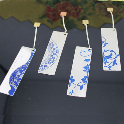 高级金属书签 青花瓷书签 单位礼品