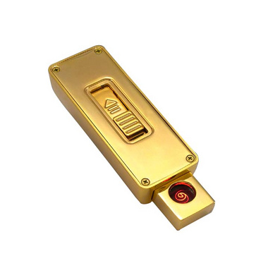 USB充电打火机 金属防风电子点烟器定制