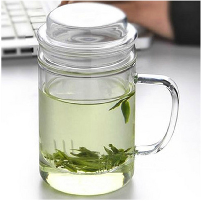 花茶杯过滤水杯 大高升杯玻璃杯批量定制