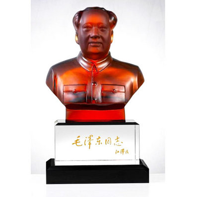 毛泽东半身像（白水晶底座）