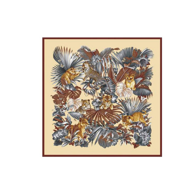 蚕丝围巾丝巾 aurora正品丛林游戏定制